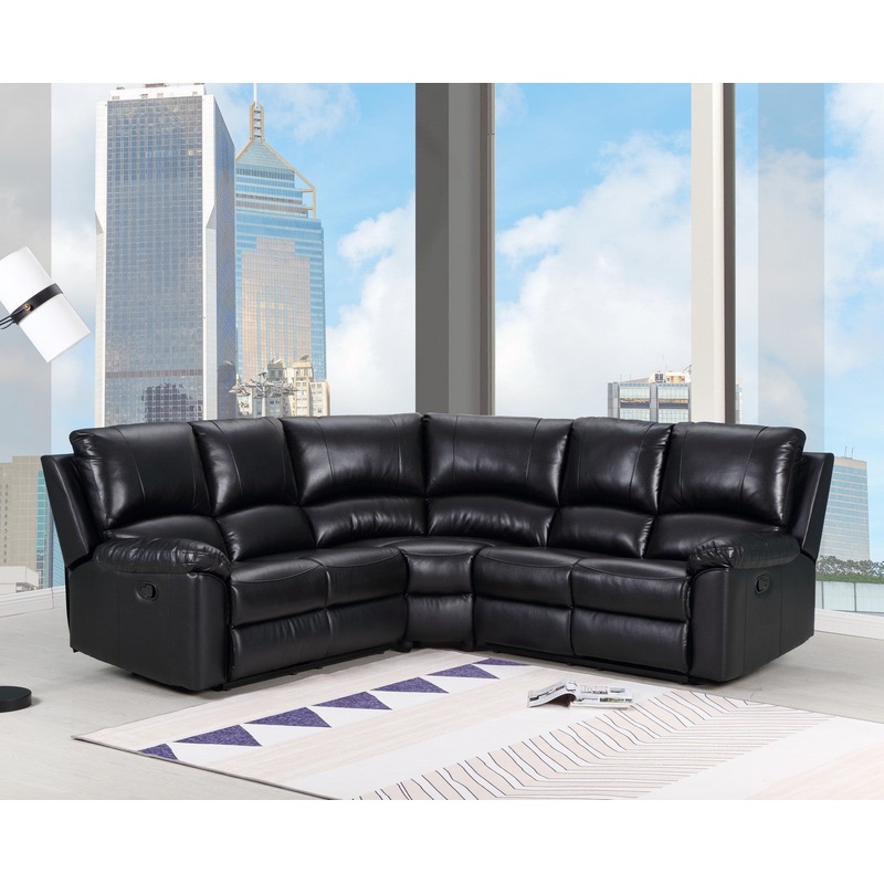 Black Power Reclining Sectional By Homeroots