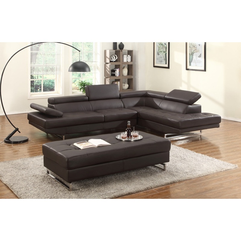 Brown Sectional RAF By Homeroots