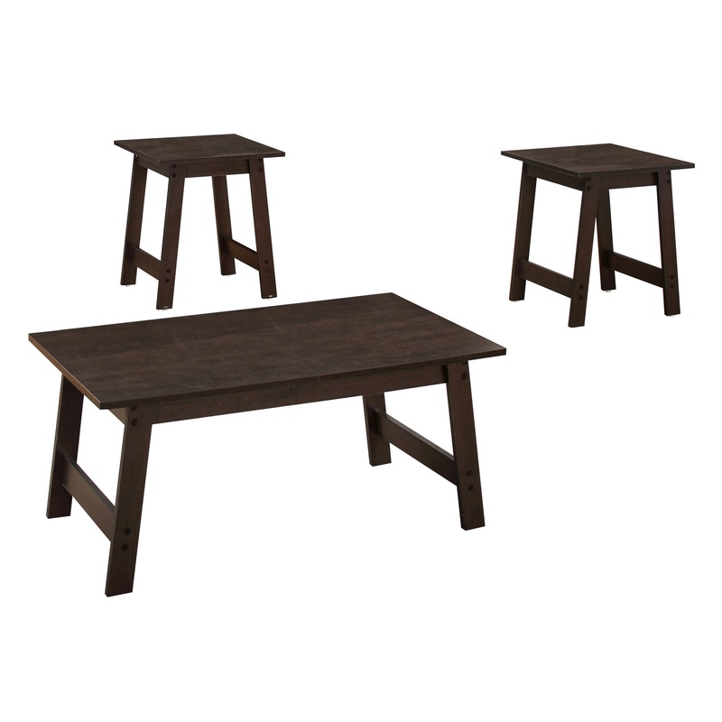 Cappuccino Table Set - 3Pcs Set By Homeroots
