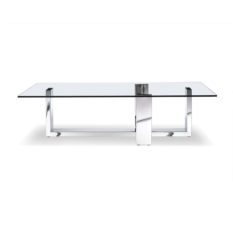 Clear Glass Coffee Table By Homeroots - 372173