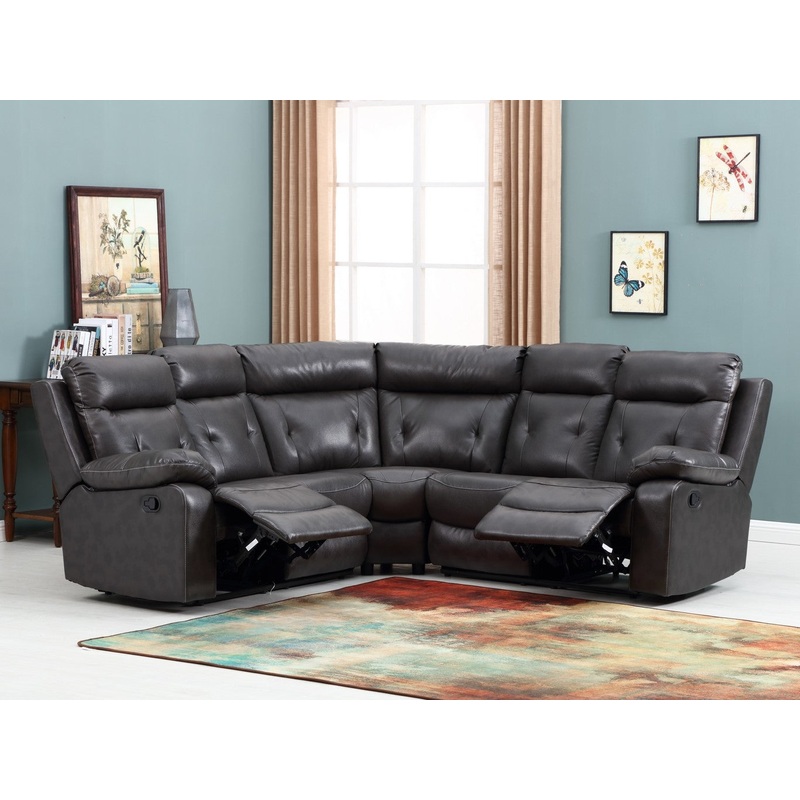 Dark Gray Sectional By Homeroots