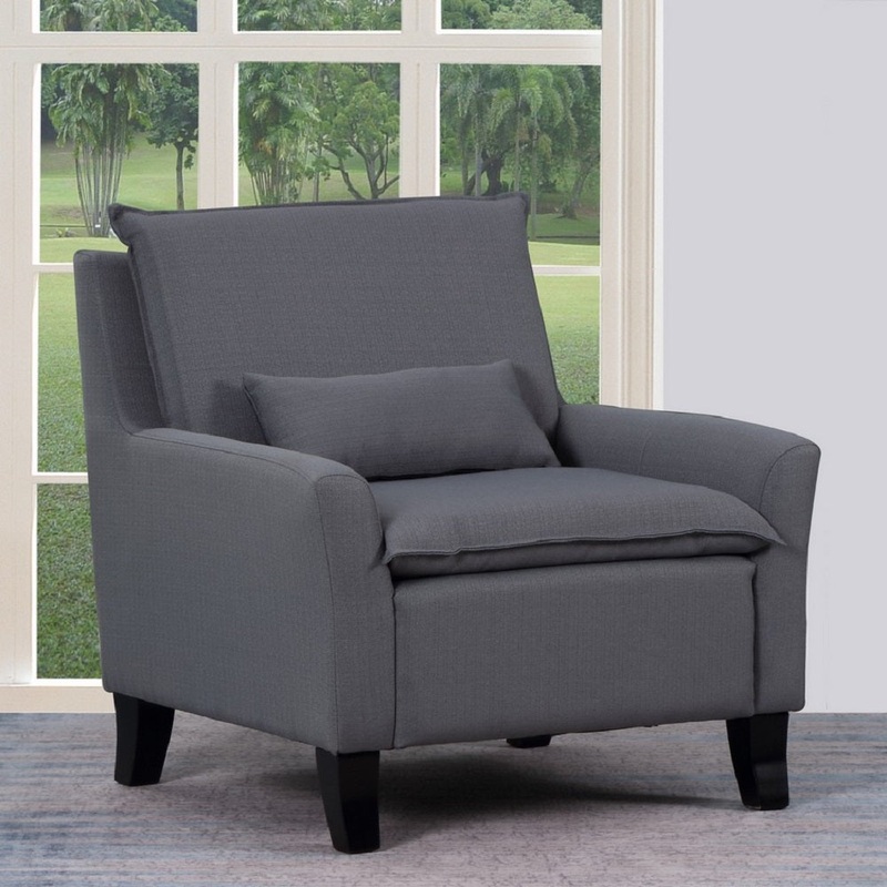 Gray Accent Chair By Homeroots