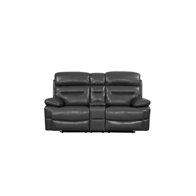 Gray Console Loveseat By Homeroots - 366327