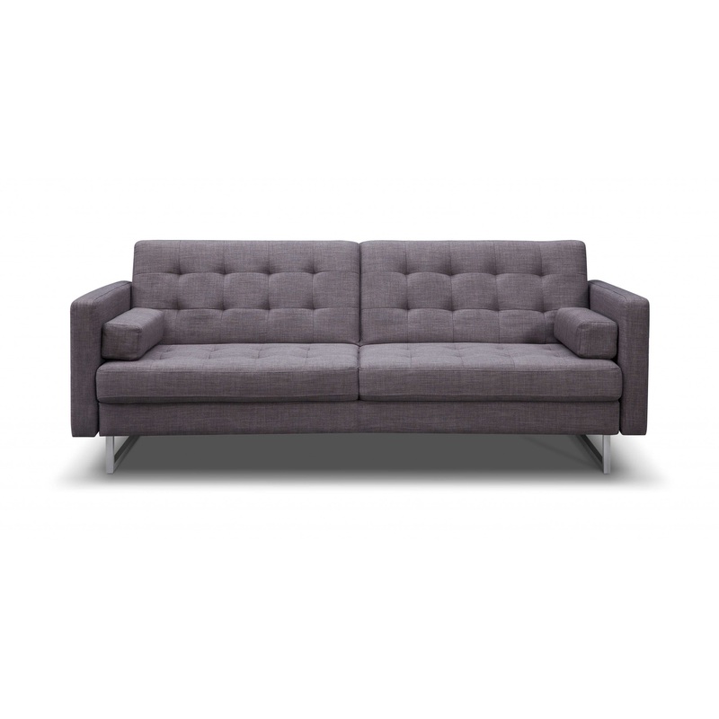 Gray Stainless Steel Sofa Bed By Homeroots