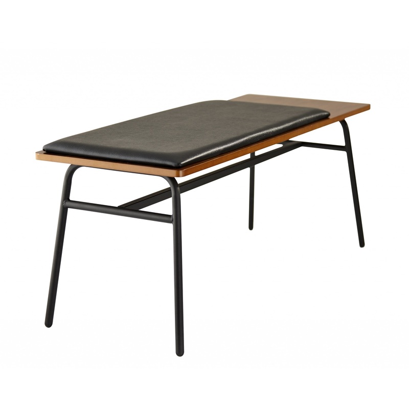 Walnut Bench By Homeroots