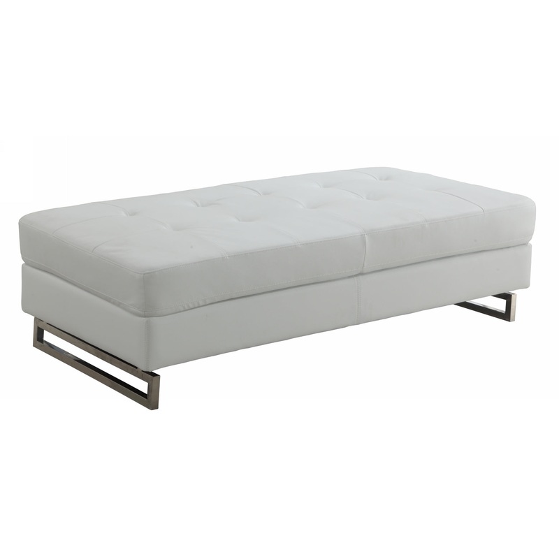 White Ottoman By Homeroots