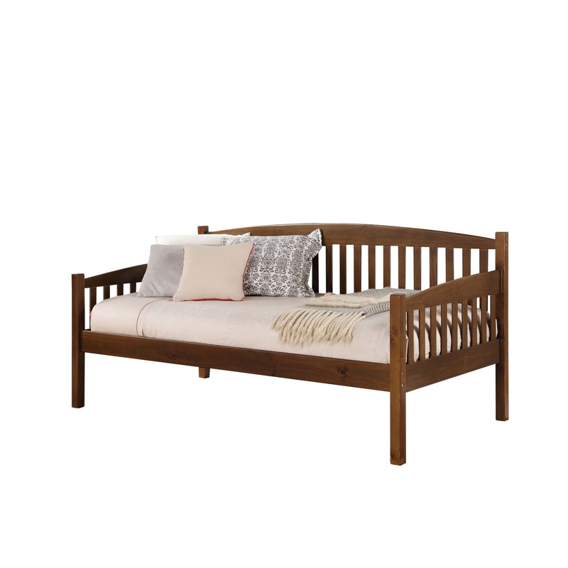 Antique Oak Wood Daybed By Homeroots