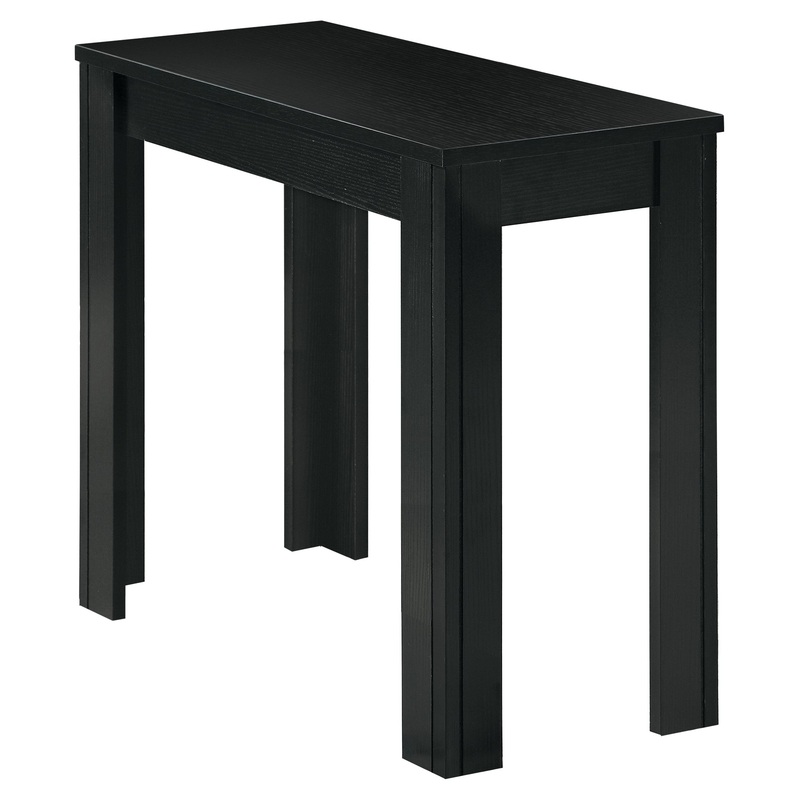 Black Particle Board Laminate Mdf Accent Table By Homeroots