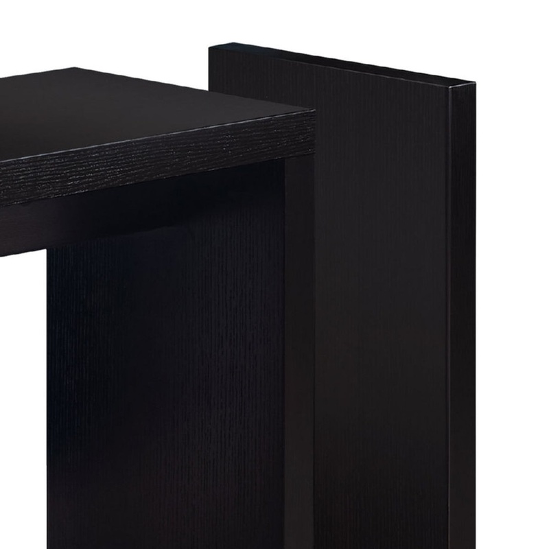 Cappuccino Finish Hollow Core Accent Table By Homeroots - 332710