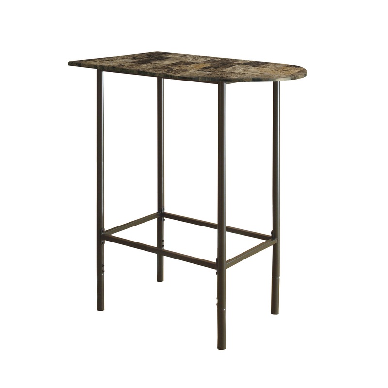 Cappuccino Mdf Metal Home Bar By Homeroots