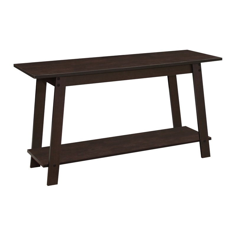 Cappuccino Particle Board Laminate TV Stand By Homeroots