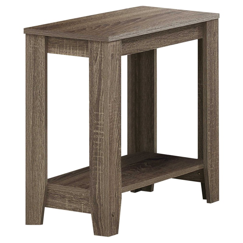 Dark Taupe Particle Board Laminate Accent Table By Homeroots