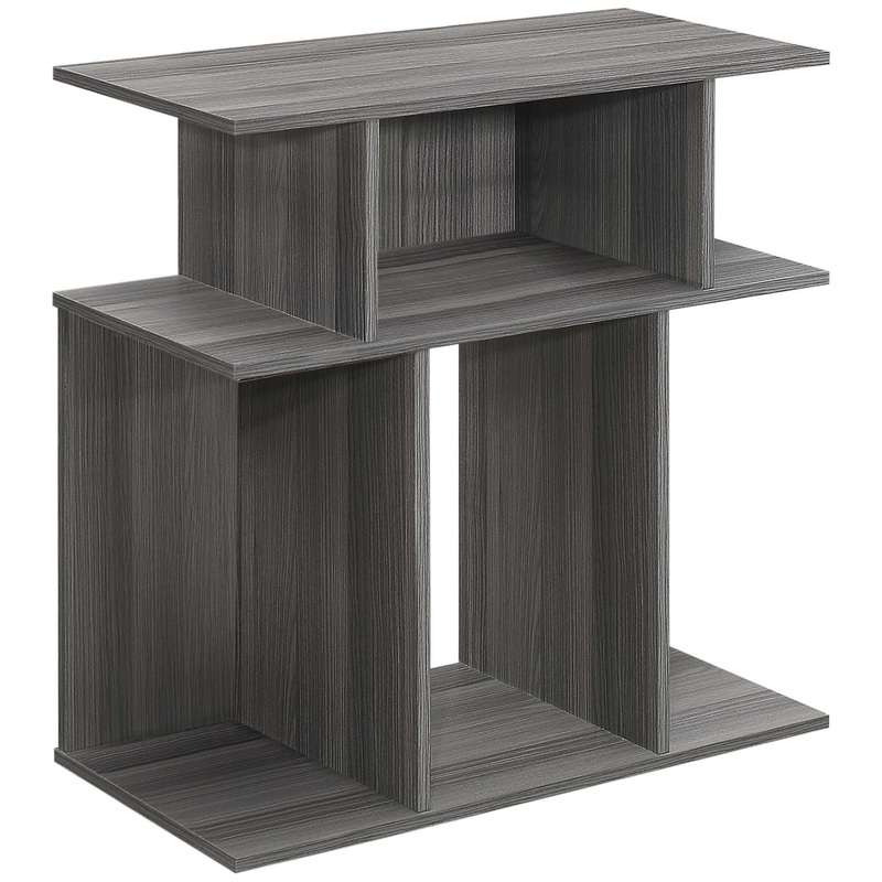 Grey Particle Board Laminate Accent Table By Homeroots