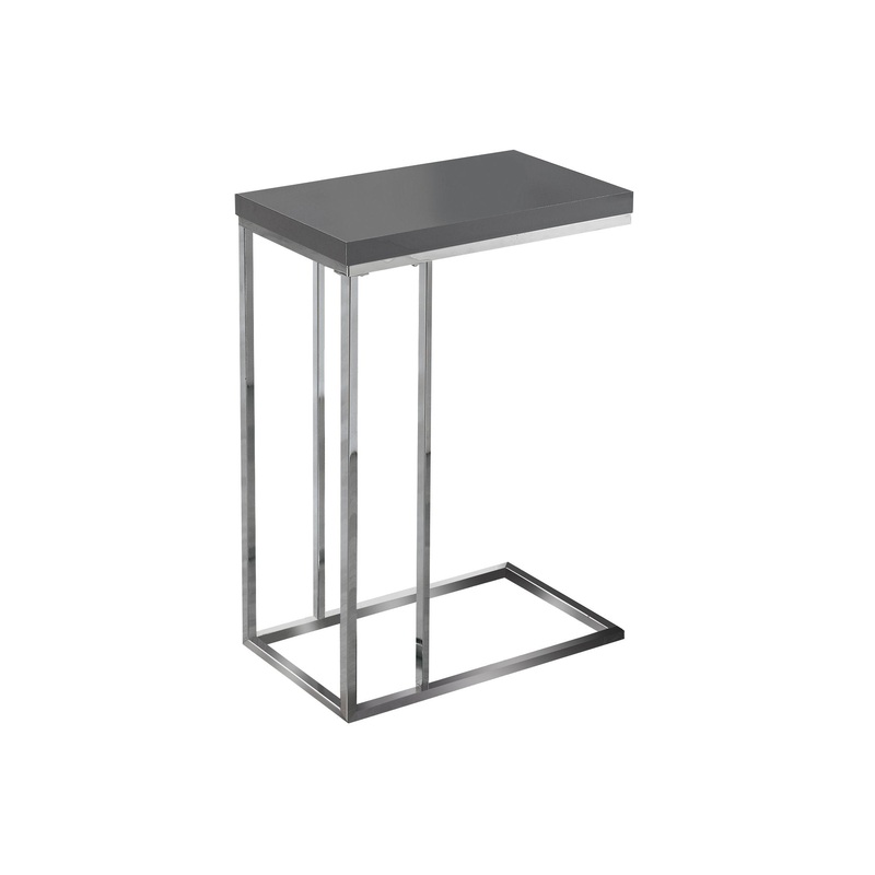 Grey Particle Board Metal Accent Table By Homeroots - 332986