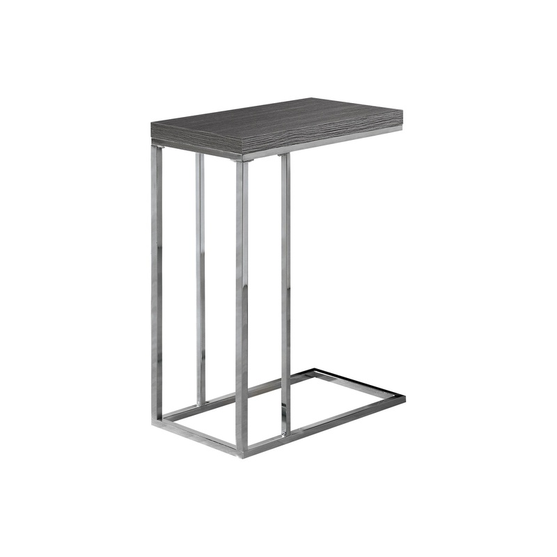 Grey Particle Board Metal Accent Table By Homeroots - 333105