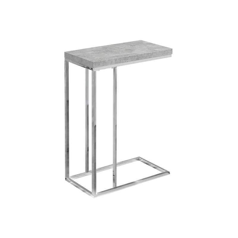 Grey Particle Board Metal Accent Table By Homeroots - 333169