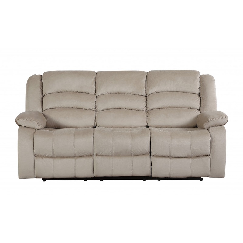 40" Contemporary Beige Fabric Sofa By Homeroots