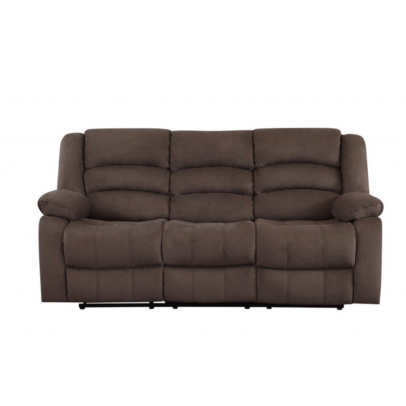 40" Contemporary Brown Fabric Sofa By Homeroots