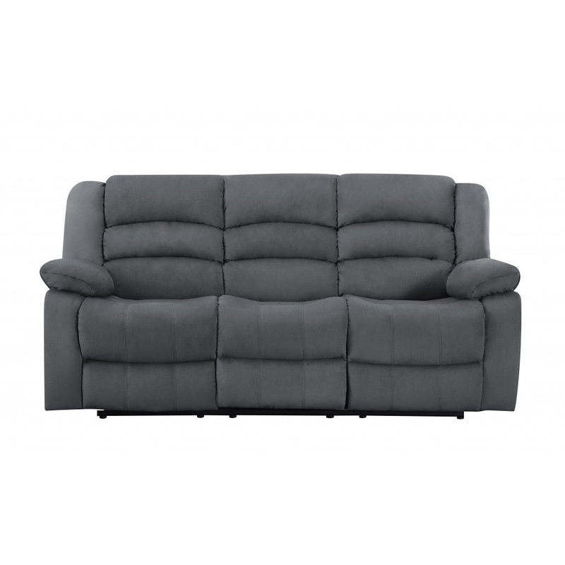 40" Contemporary Grey Fabric Sofa By Homeroots