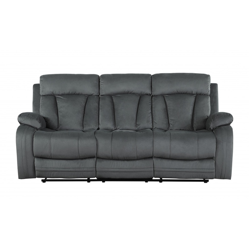 40" Modern Grey Fabric Sofa By Homeroots