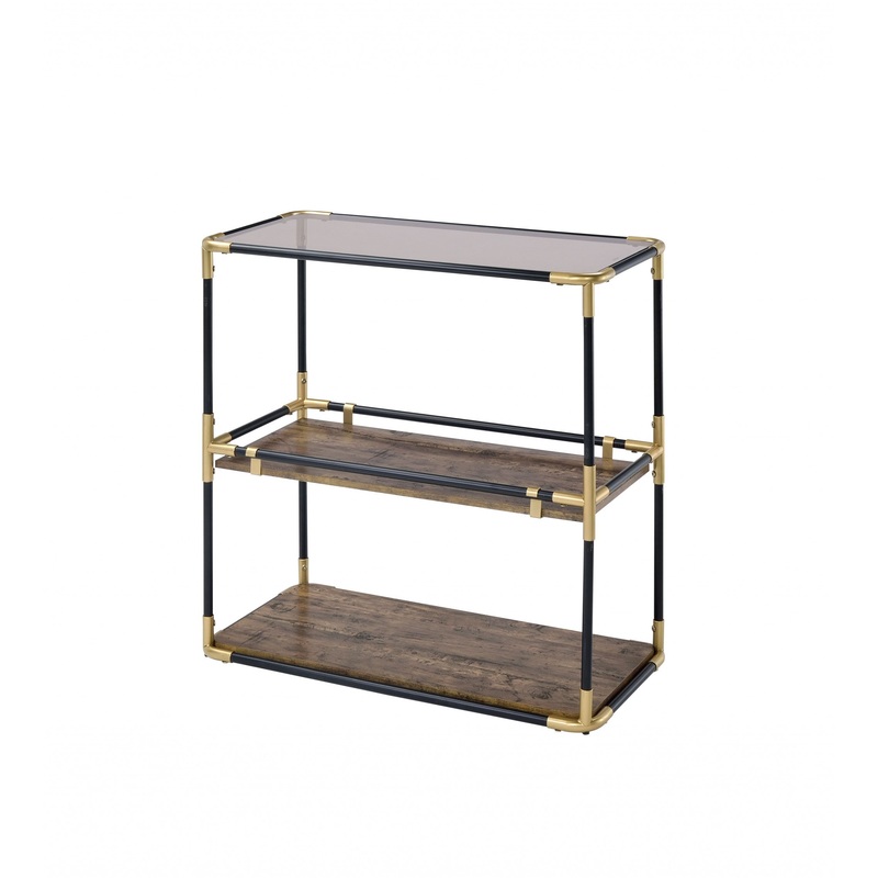 Black Solid Wood Leg Console Table By Homeroots