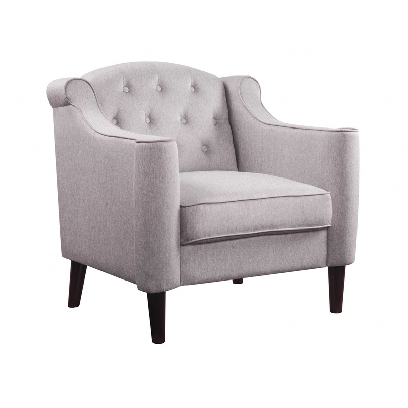 Cream Fabric Chair By Homeroots