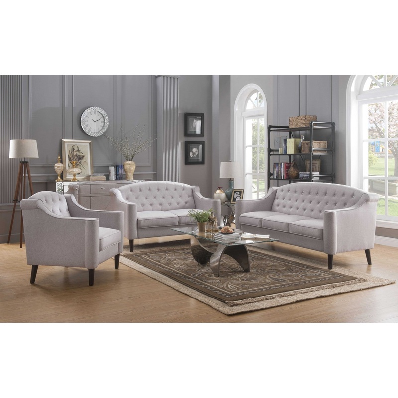 Cream Fabric Sofa By Homeroots