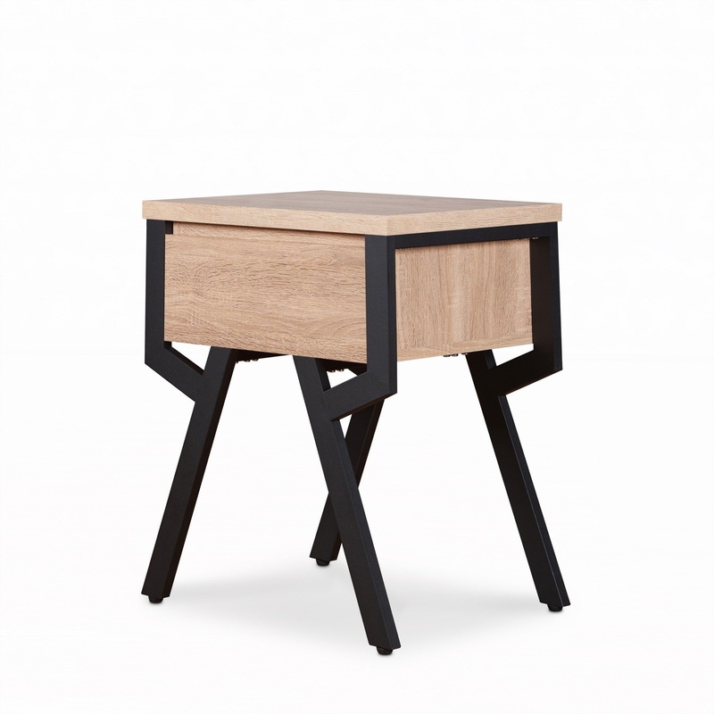 Weathered Light Oak End Table By Homeroots