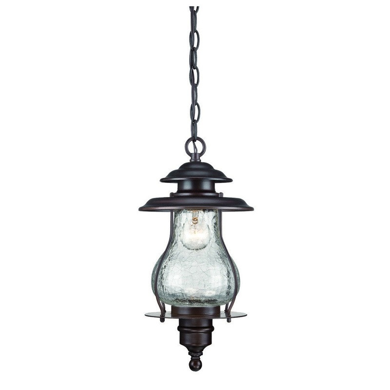 Antique Bronze Oil Lantern Hanging Light By Homeroots