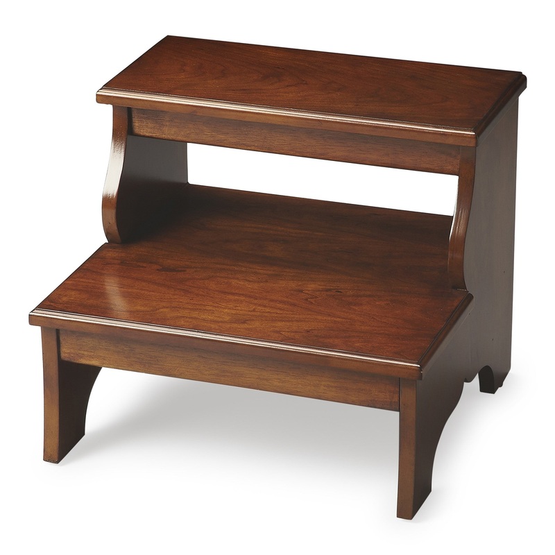 Brown Manufactured Wood Backless Bar Chair By Homeroots