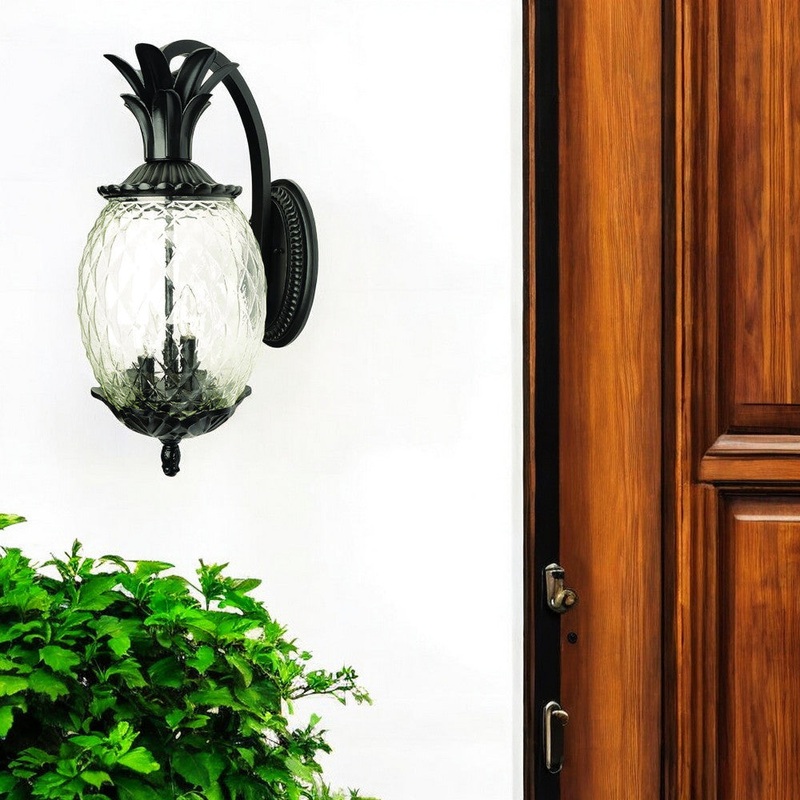 Lanai 3-Light Matte Black Wall Light By Homeroots