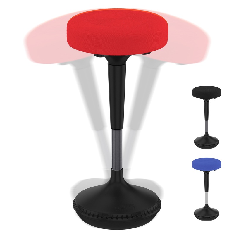 Red Tall Swivel Active Balance Chair By Homeroots