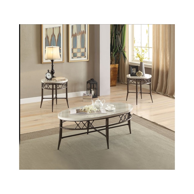 3Pc Pack Coffee And End Table Set By Homeroots