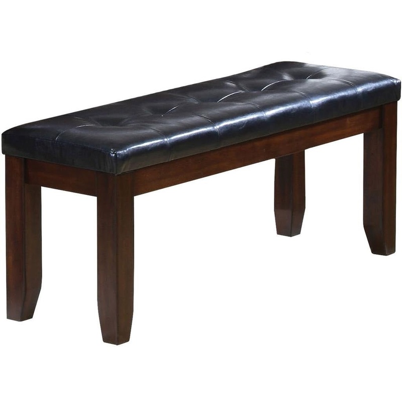 Black And Espresso Elegant Bench By Homeroots