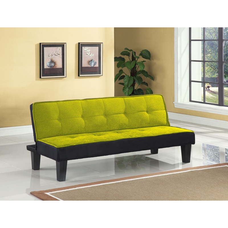 Green Flannel Fabric Adjustable Couch By Homeroots