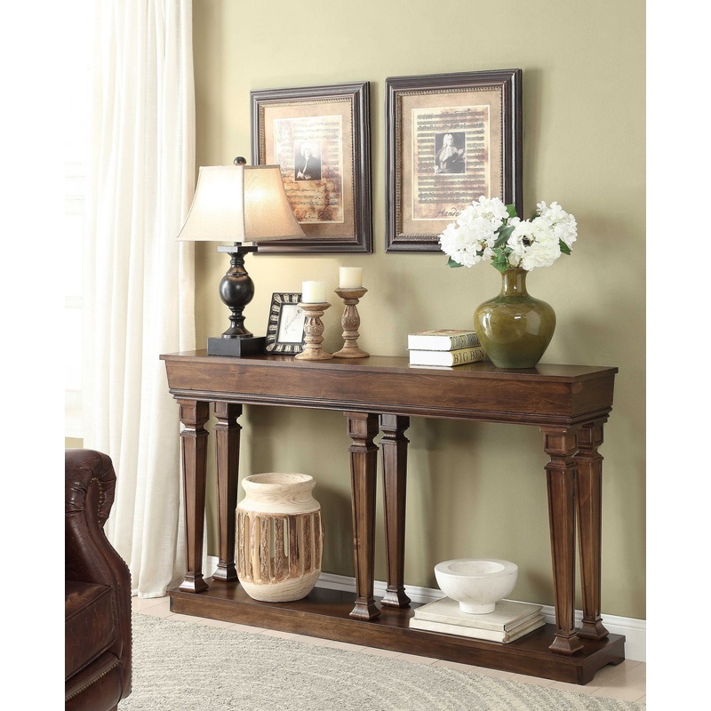 Oak Console Table By Homeroots