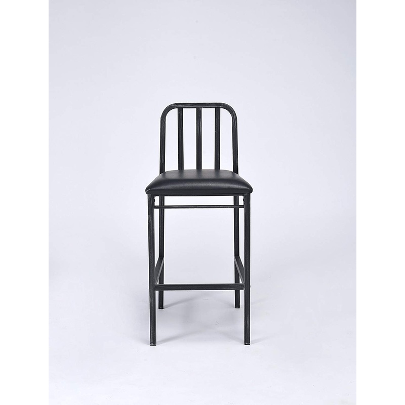 pc Black And Antique Black Bar Chair By Homeroots