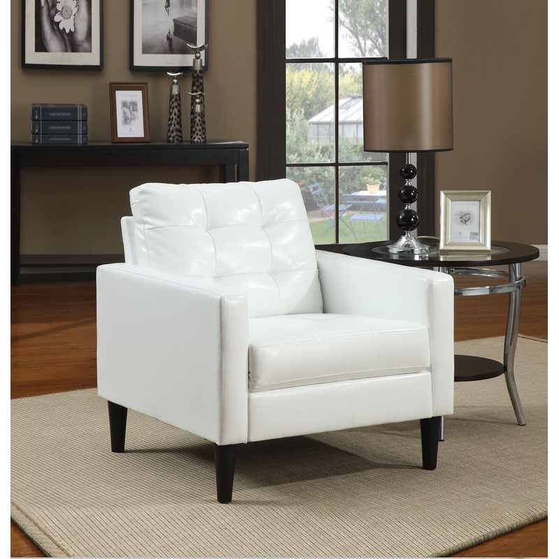 White Accent Chair By Homeroots