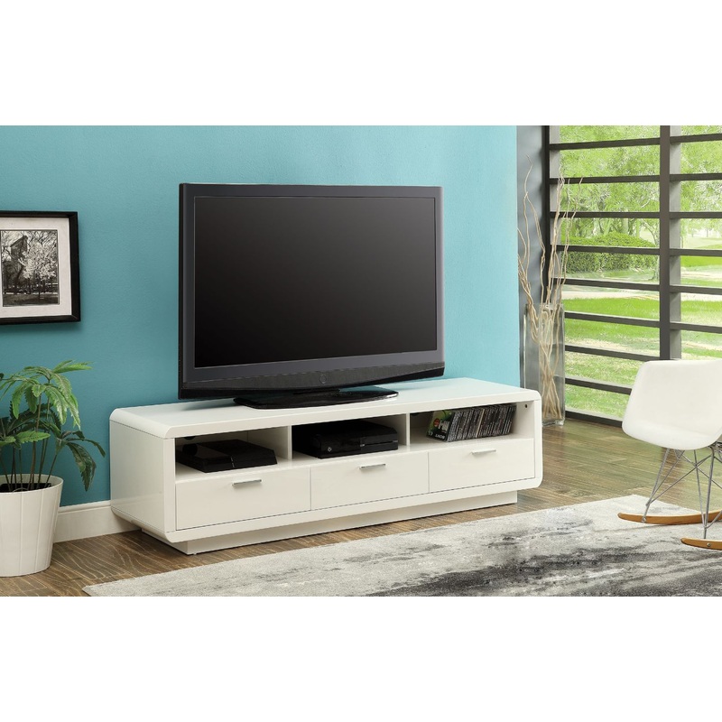 White Mdf Tv Stand By Homeroots