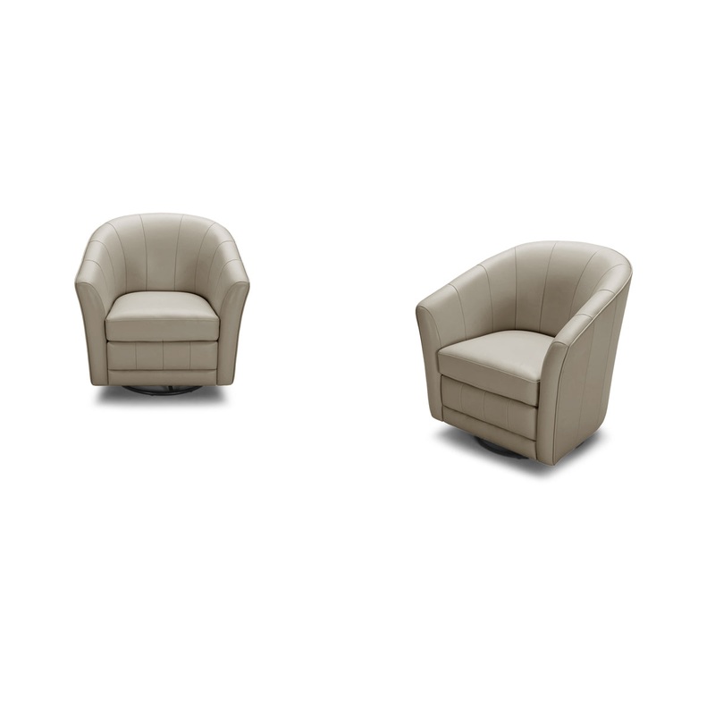 33' Grey Eco Leather Foam and Steel Accent Chair By Homeroots