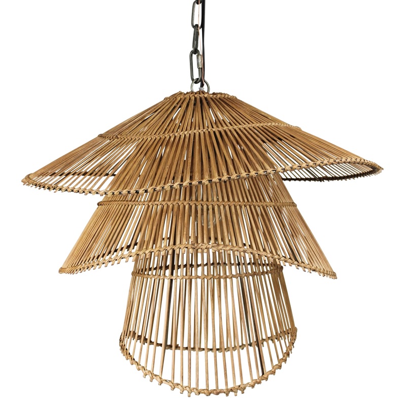 Cairo Pendant, Rattan By HomArt
