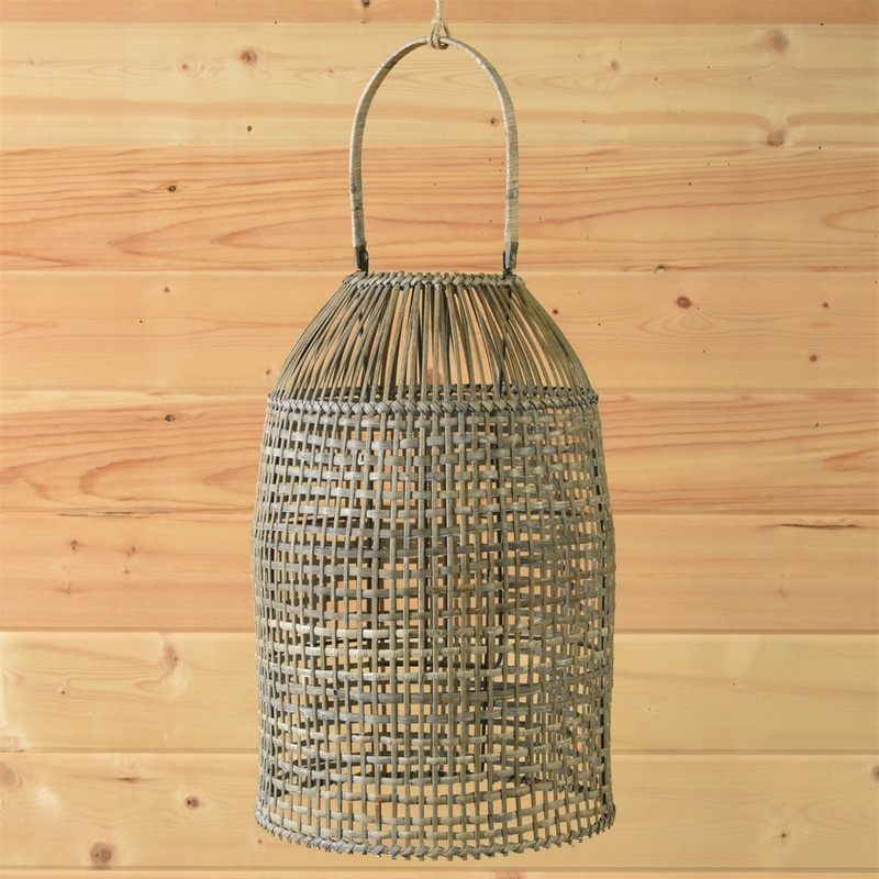 Cayman Lantern, Rattan - Natural By HomArt
