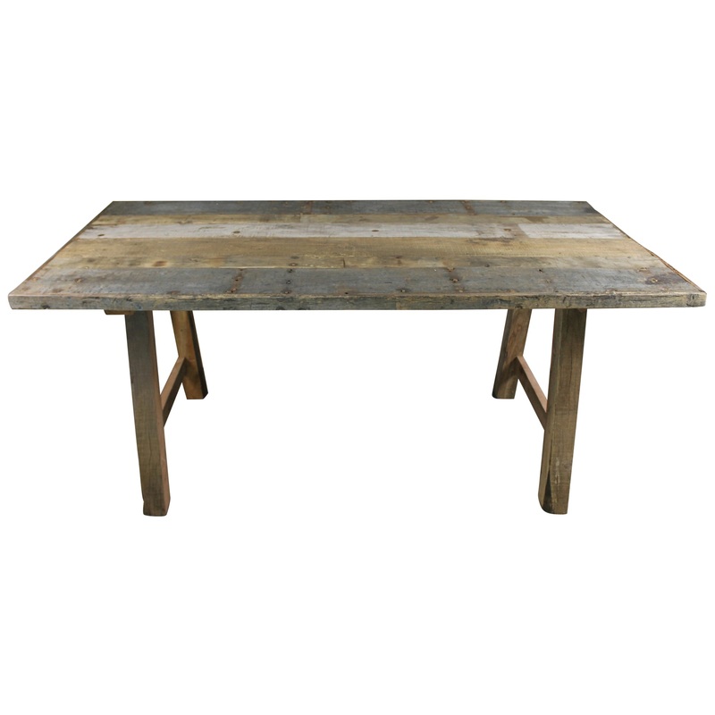 Davis Dining Table, Reclaimed Wood By HomArt