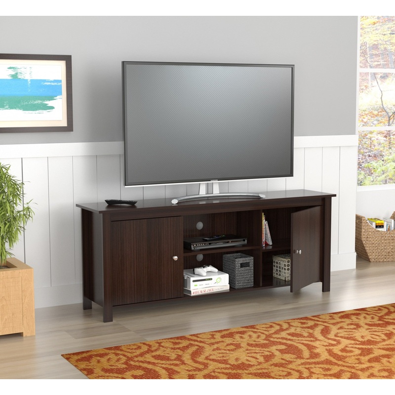 Espresso Finish Wood Media Center and TV Stand By Homeroots