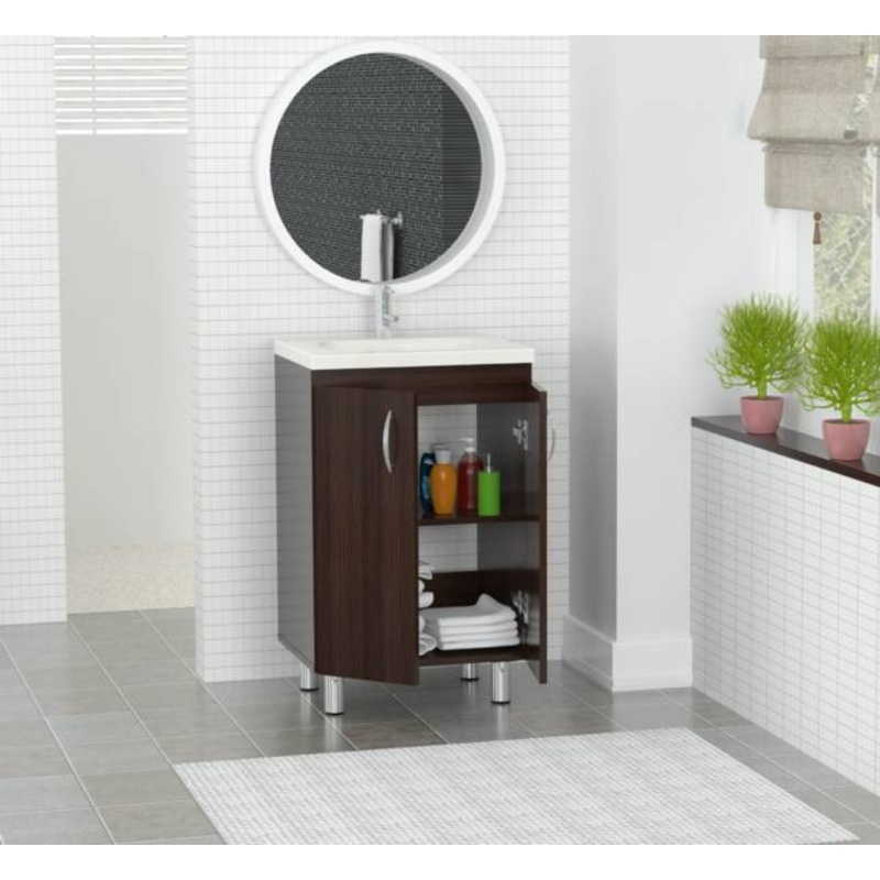 Modern Espresso Color Vanity and Sink By Homeroots