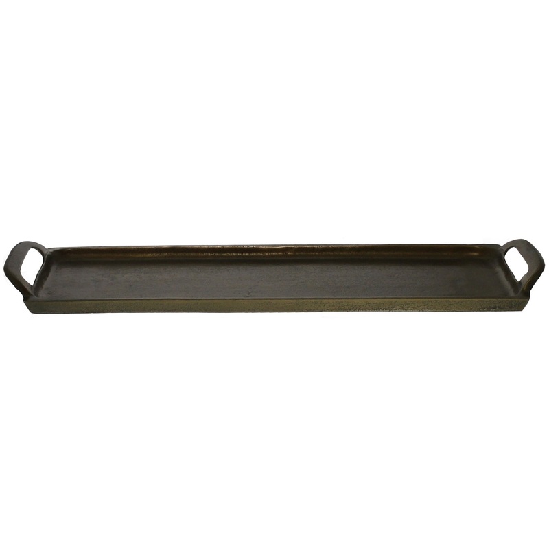 Abbott Tray, Brass - Large By HomArt