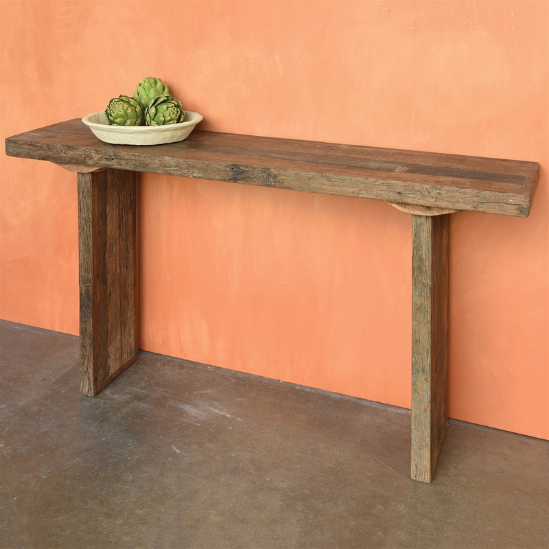 Arcadia Console Table, Reclaimed Wood By HomArt