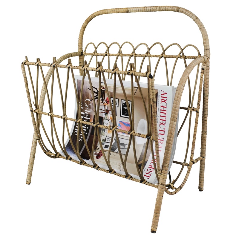 Cairo Magazine Holder, Rattan By HomArt