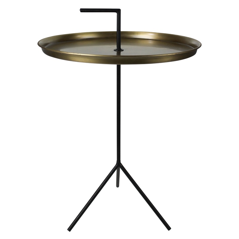 Casper Tripod Table with Handle Set Of 2 By HomArt