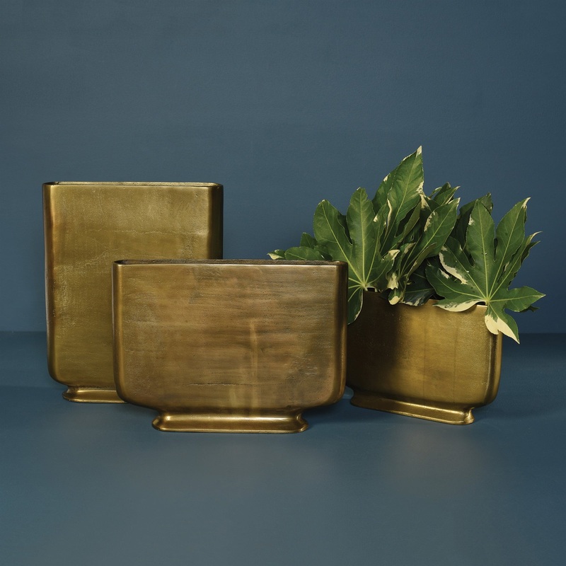 Cecilia Vase - Medium - Brass By HomArt